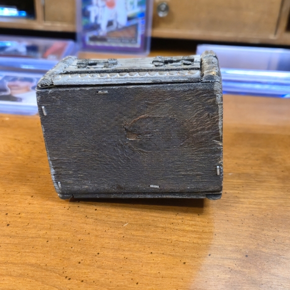 Vintage-Style Brown and Gray Treasure Chest - Picture 8 of 10